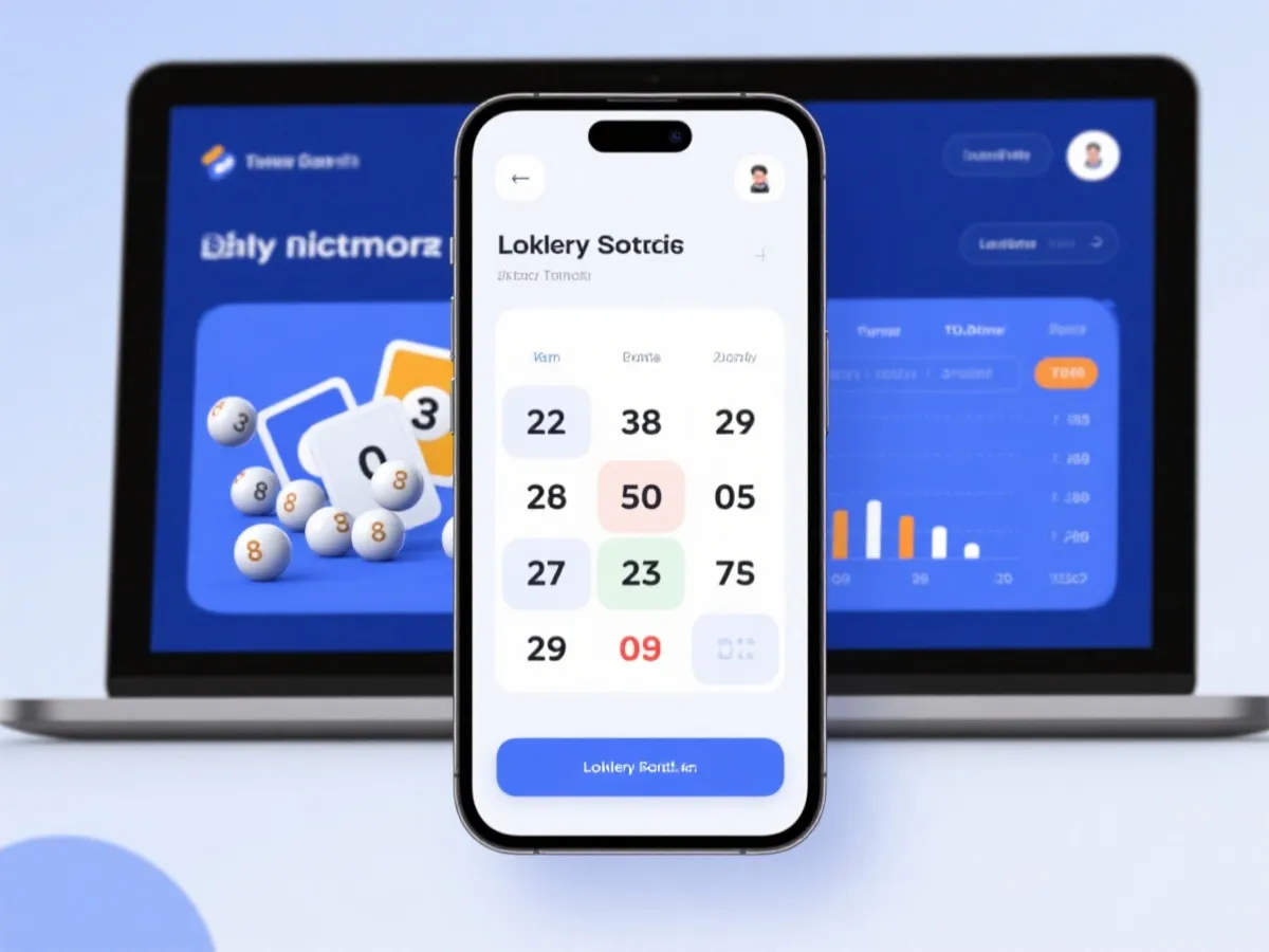 开奖公告与历史数据查询界面示意图